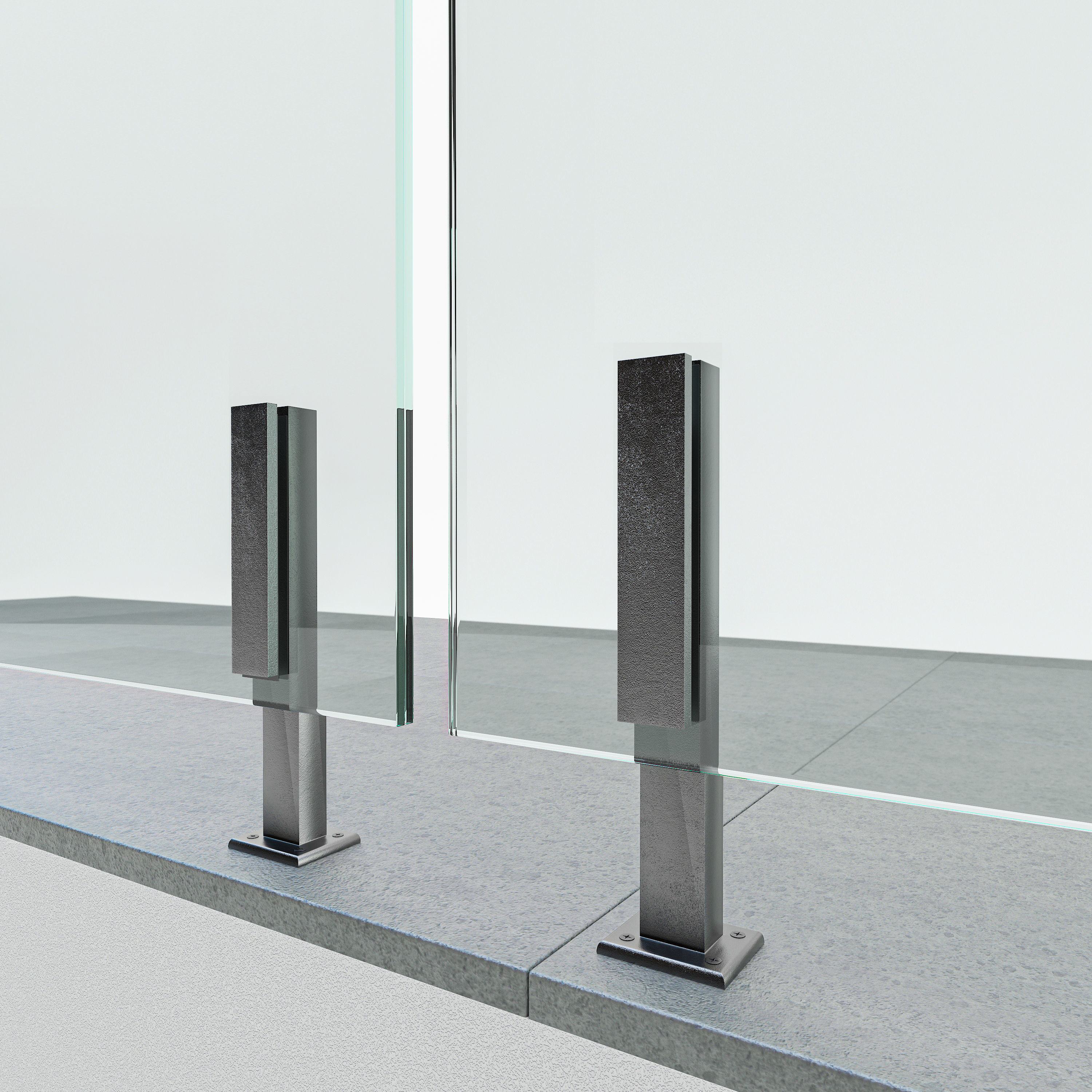 Glass railing-02 3D model_1