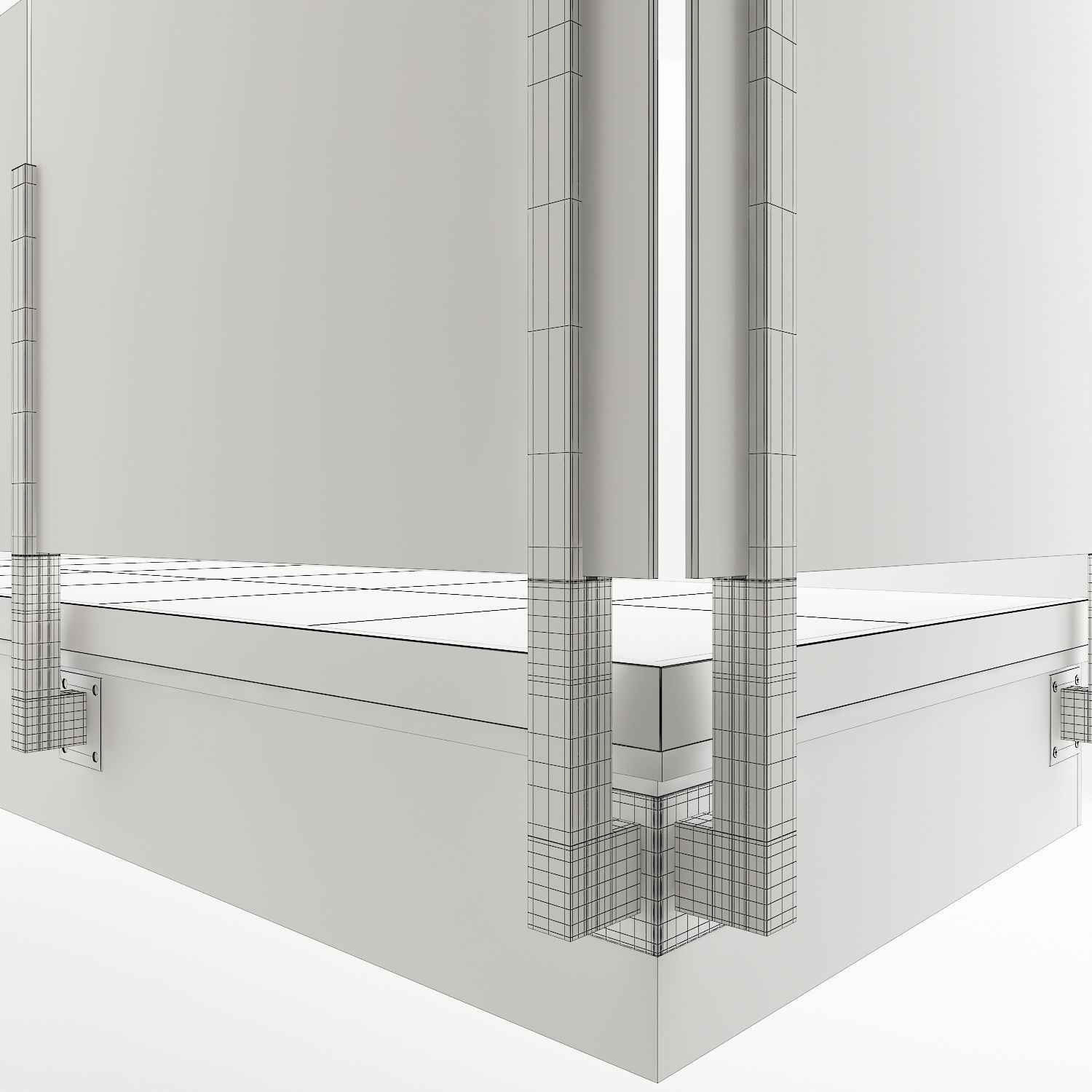 Glass railing-03 3D model_2