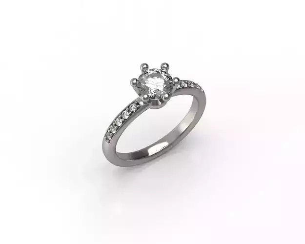Crown ring 3D print model