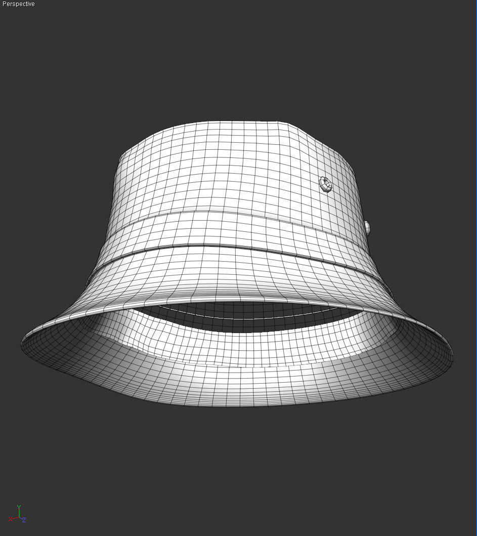 Bucket Hat Package 3D model_13