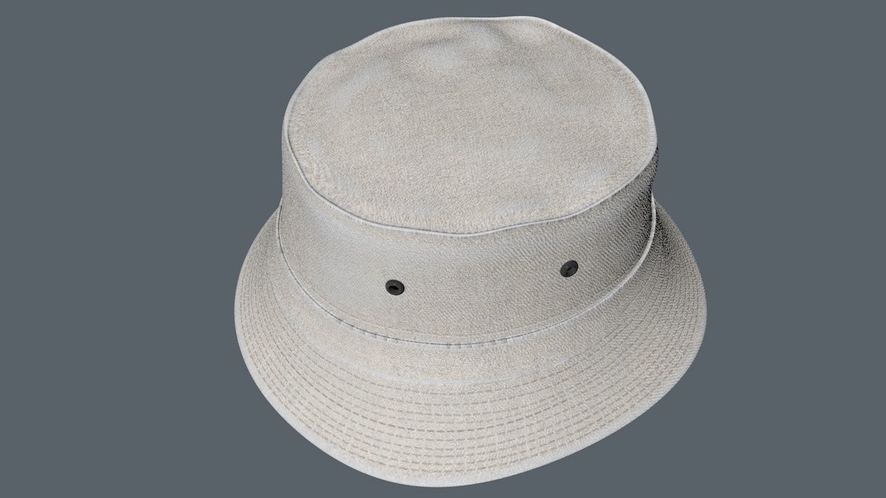 Bucket Hat Package 3D model_6