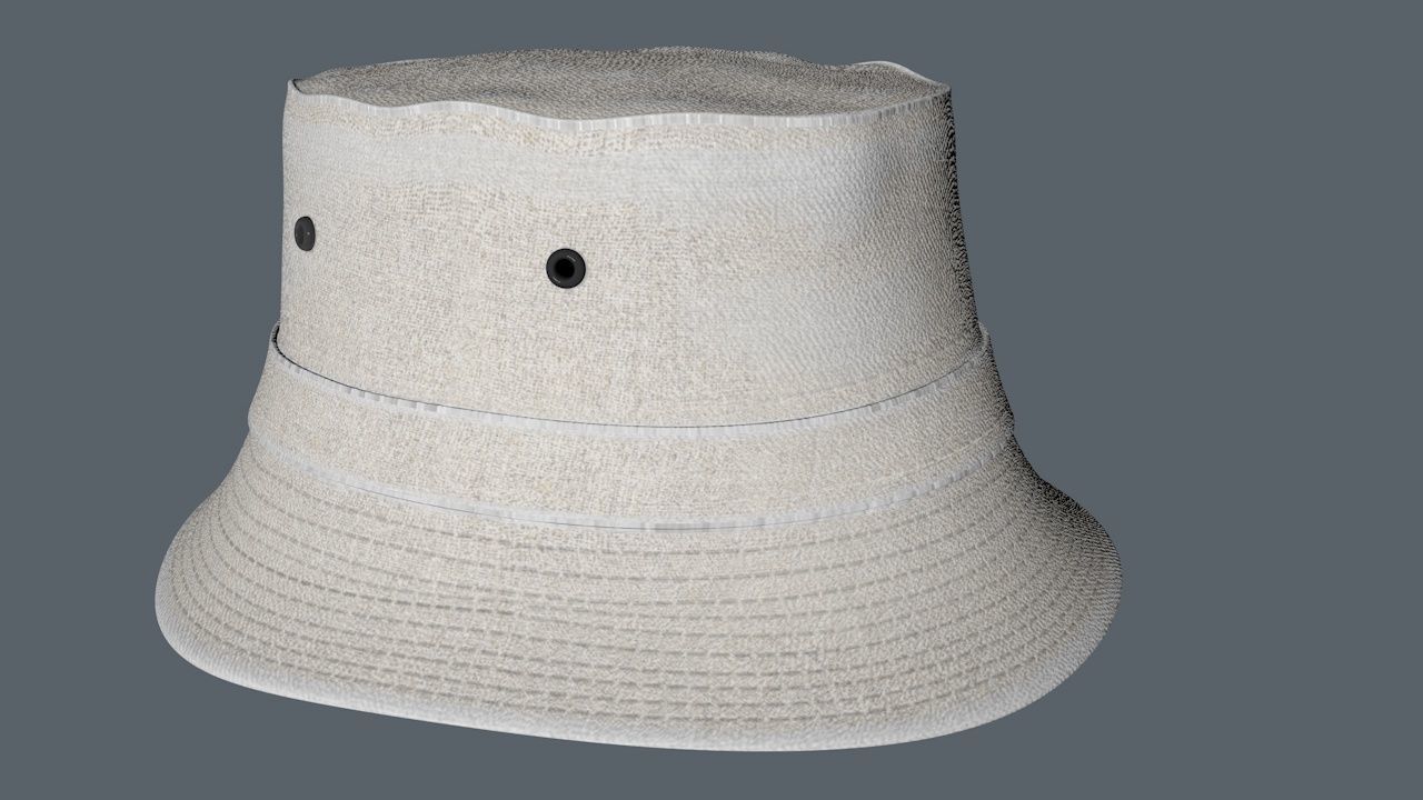 Bucket Hat Package 3D model_4