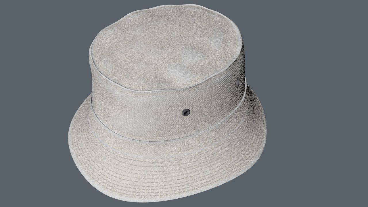Bucket Hat Package 3D model_2