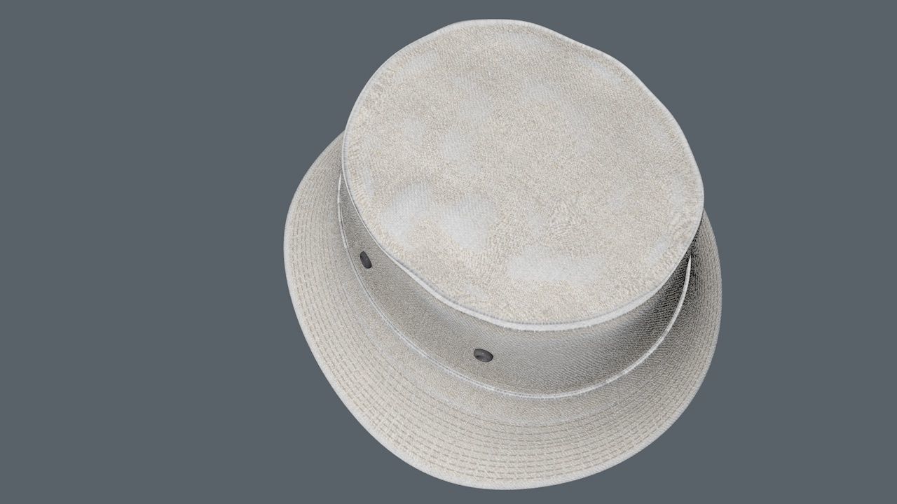 Bucket Hat Package 3D model_9