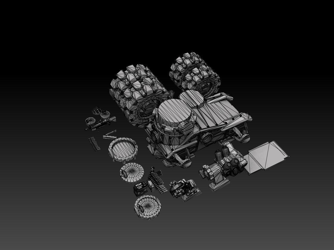 Armored Vehicle Panzer Buggy 3D print model_14