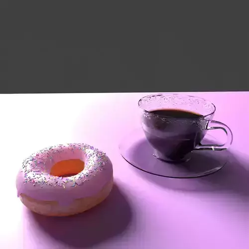 Donut and coffee