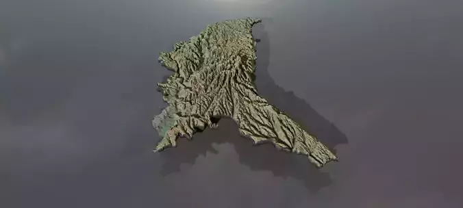 Moldova island of ireland 3D print model