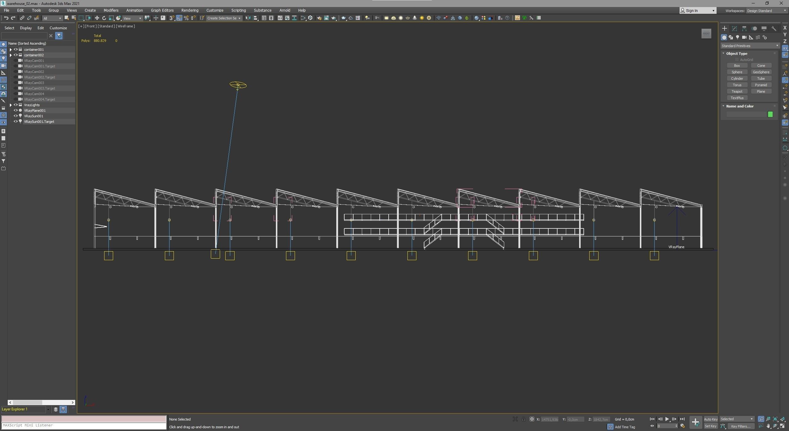 Wood Warehouse  3D model_5
