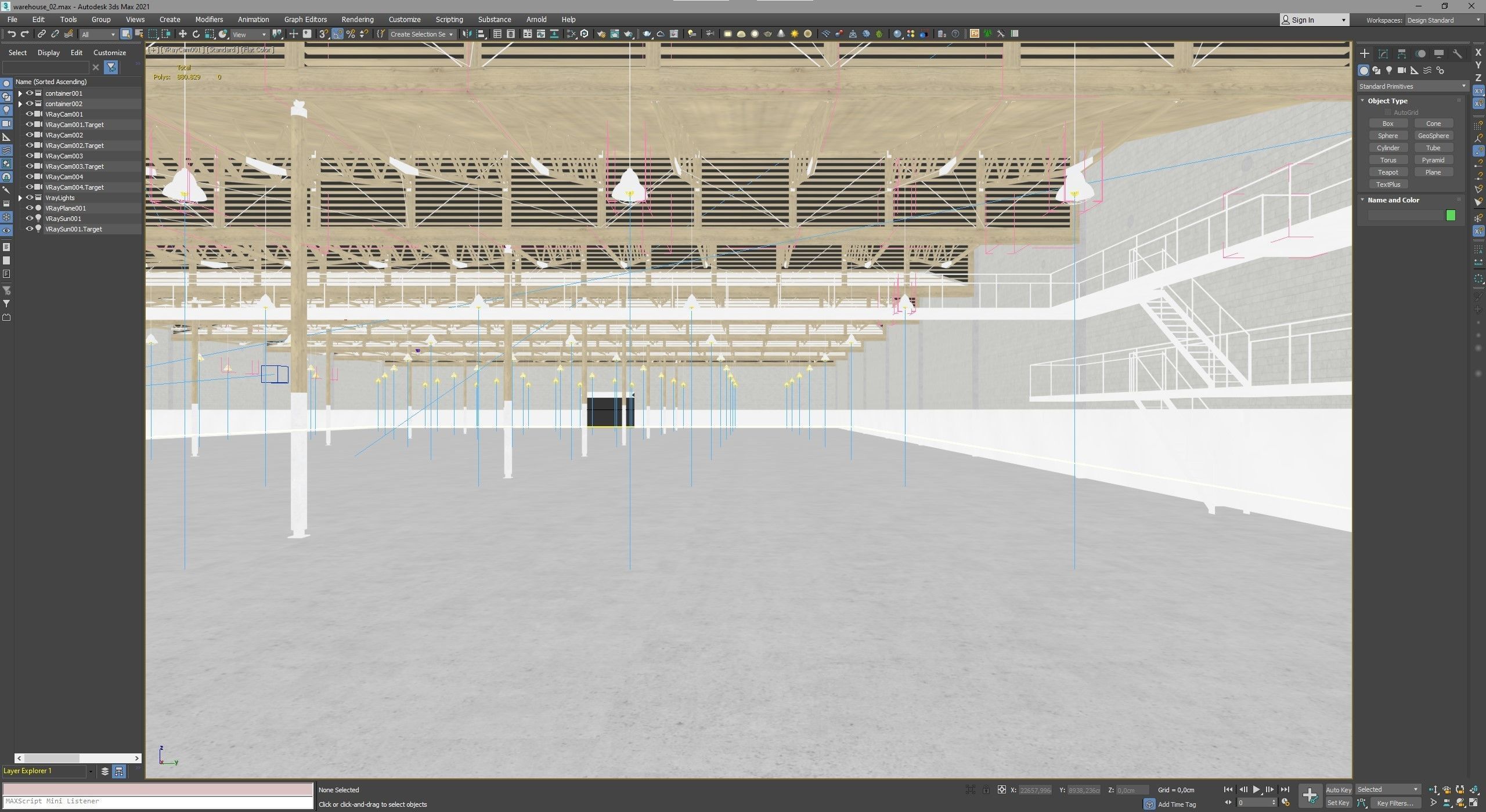 Wood Warehouse  3D model_7