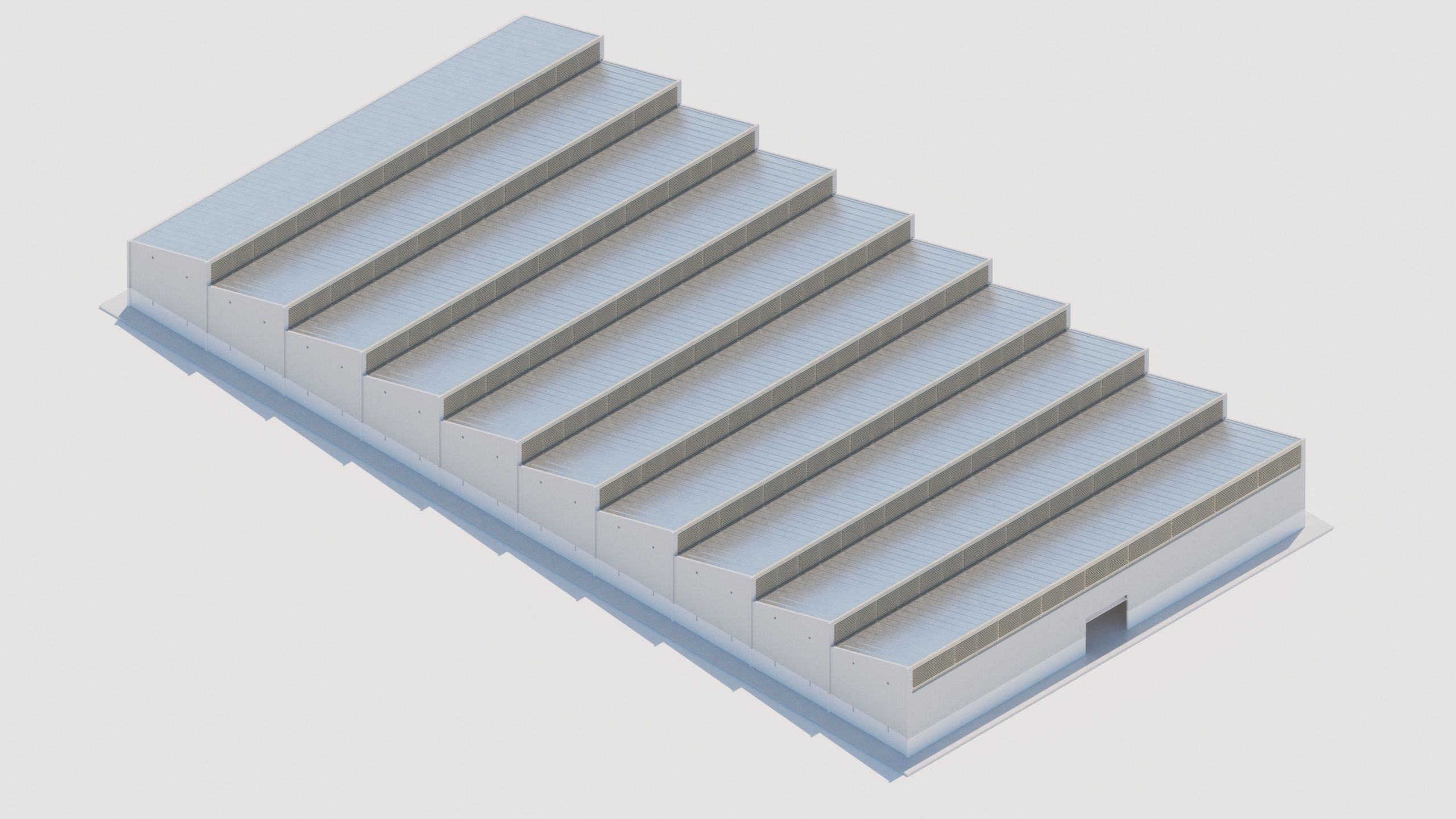 Wood Warehouse  3D model_3