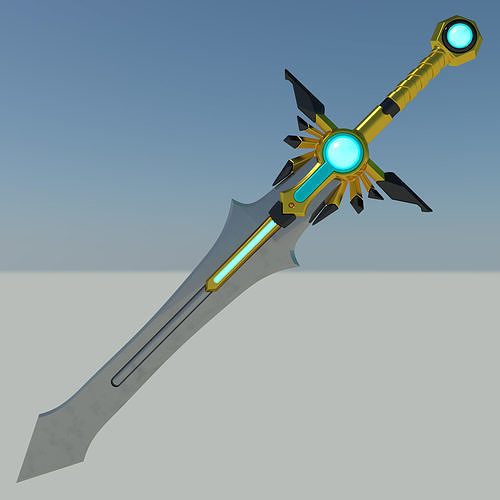 Heroes of the Storm Diablo Tyrael Base skin El Druin sword 3D print model