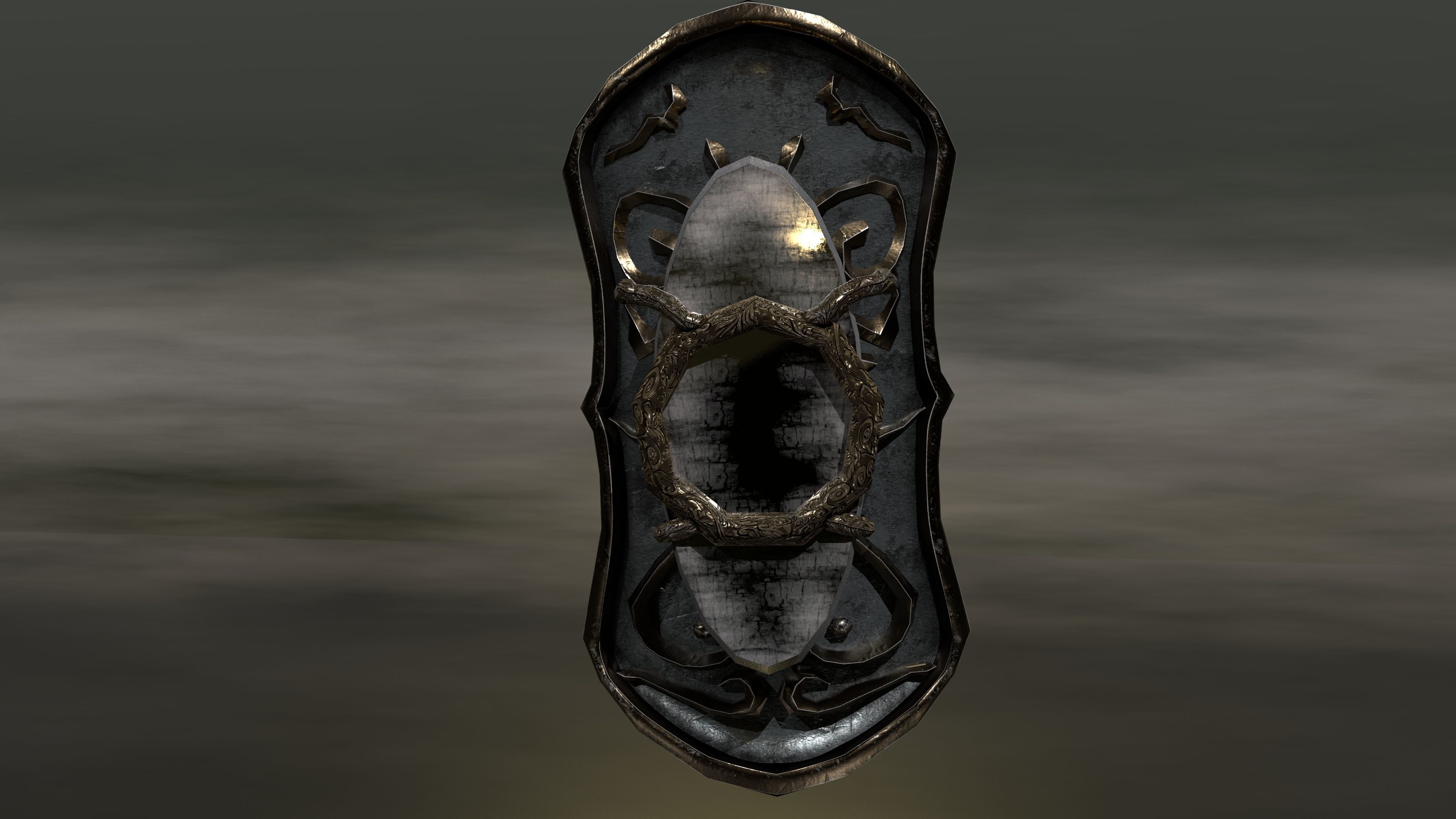 Bread knight  Low-poly 3D model_13