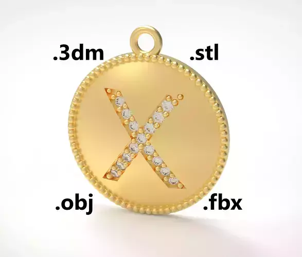 Model 191 Alphabets Necklace  The Letter X Necklace Camber