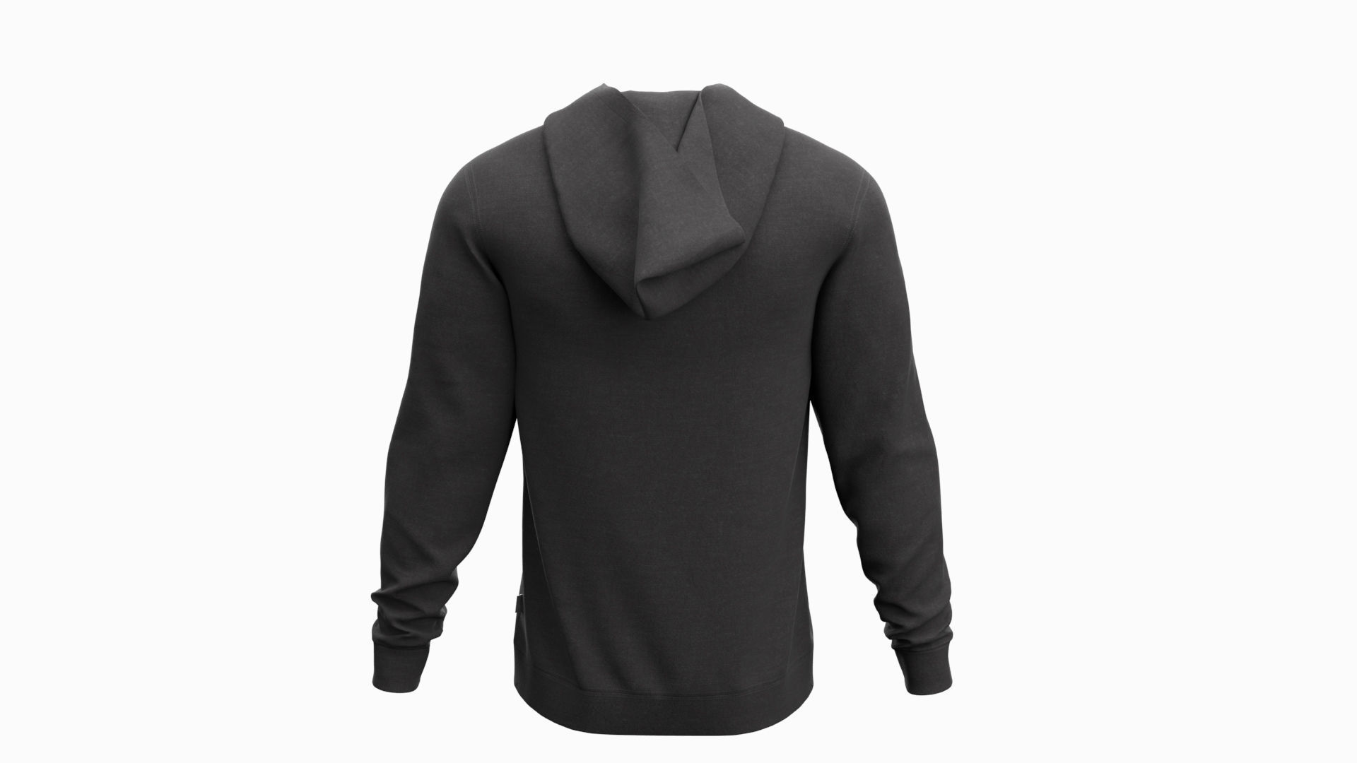 Black hoodie 3D model 3D model_5