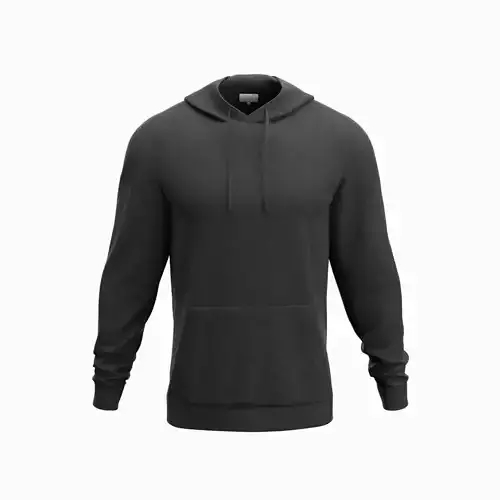 Black hoodie 3D model