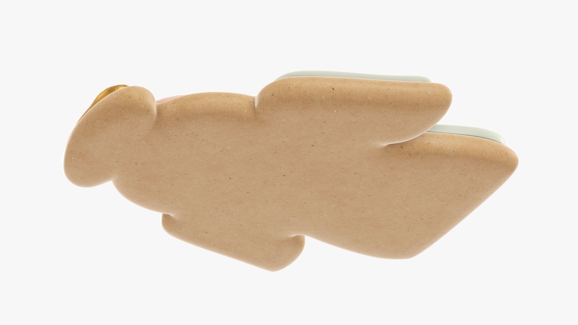 Cookie Christmas angel 3D model_4