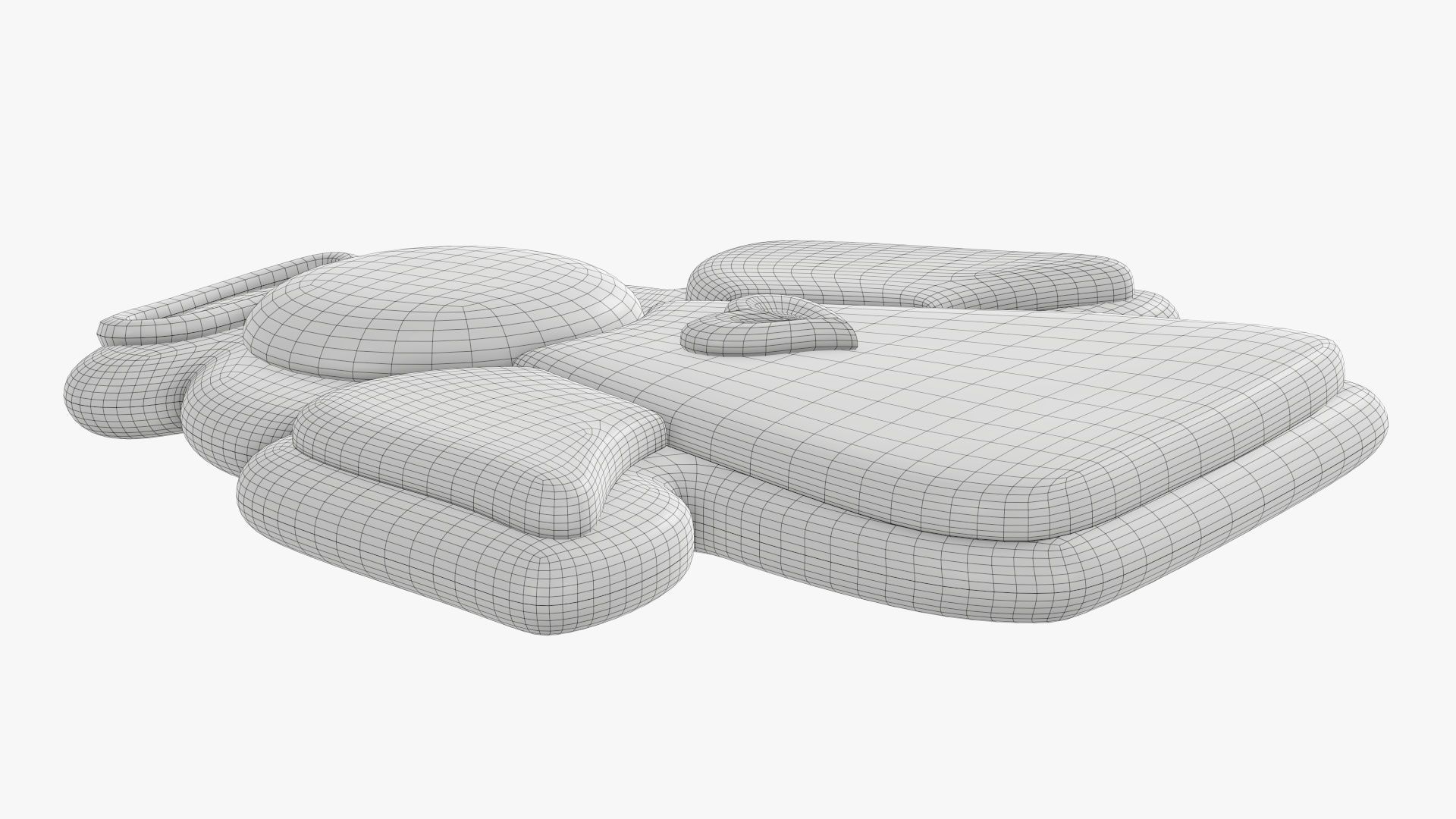 Cookie Christmas angel 3D model_8