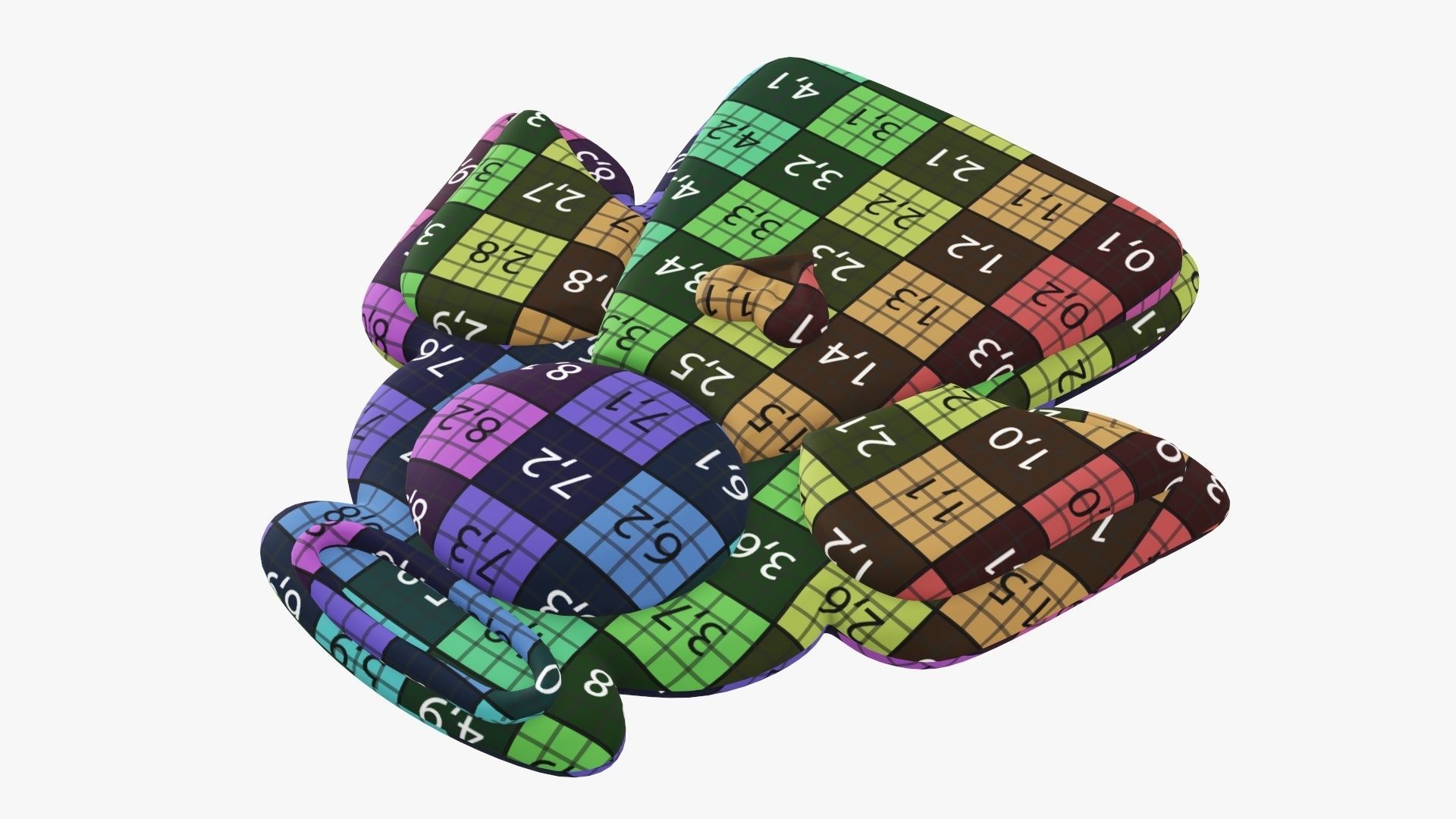 Cookie Christmas angel 3D model_12