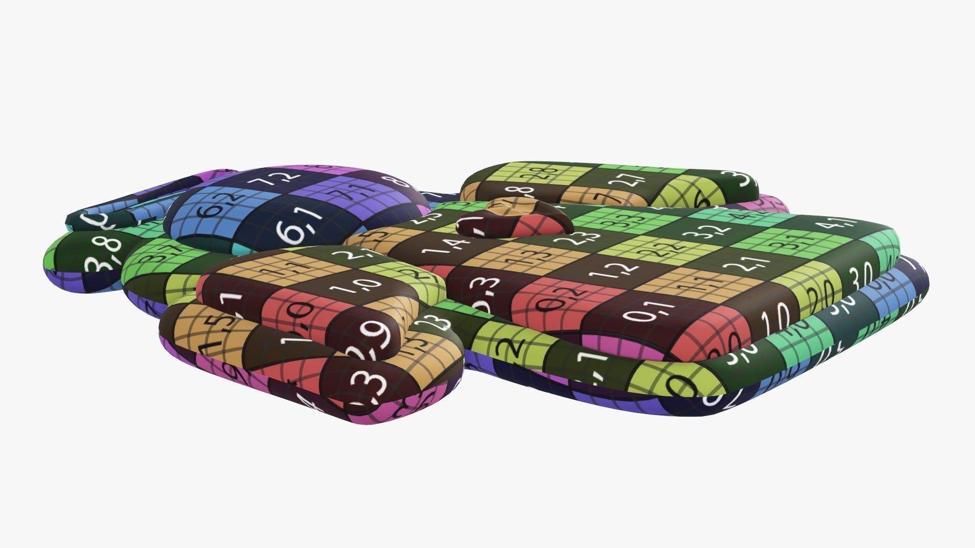 Cookie Christmas angel 3D model_13