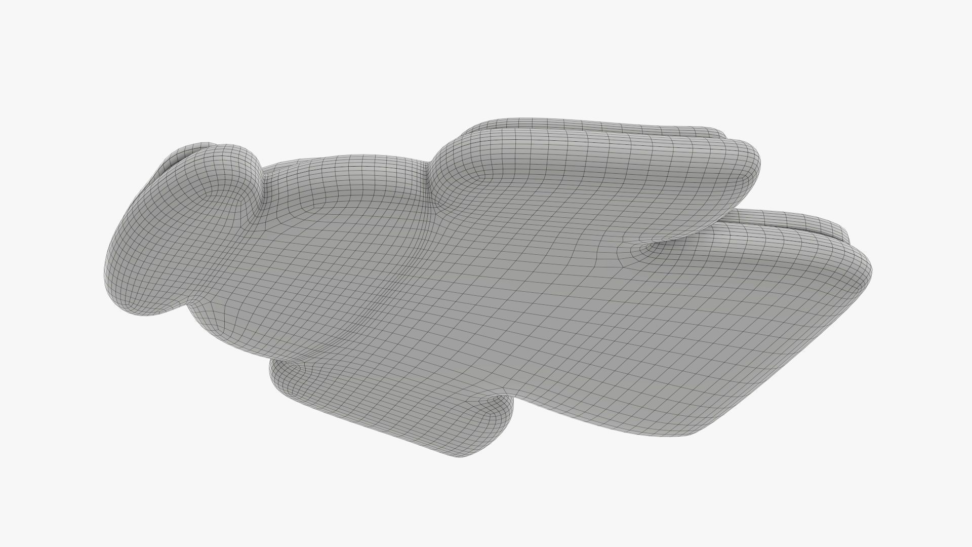 Cookie Christmas angel 3D model_9