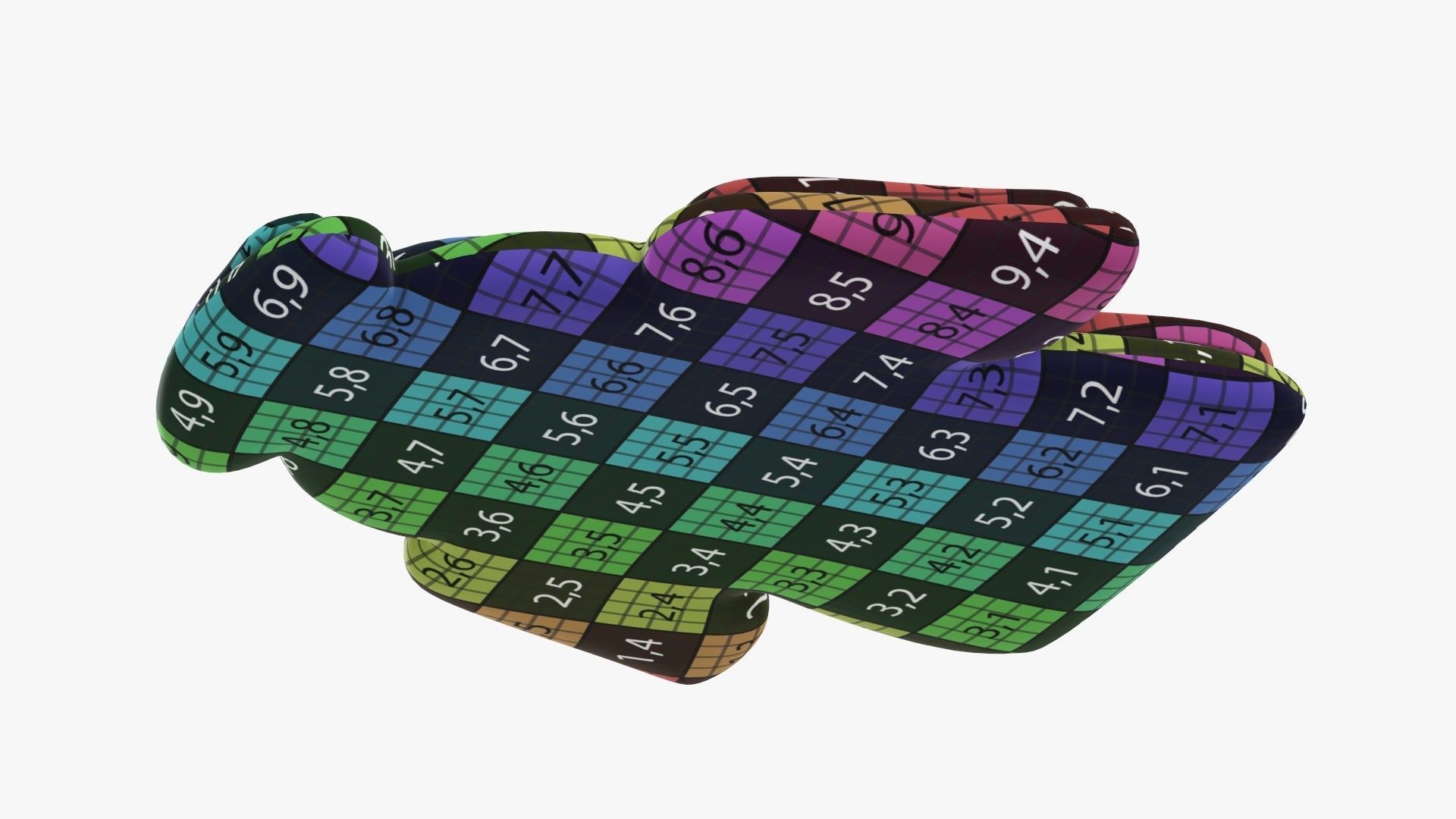 Cookie Christmas angel 3D model_14