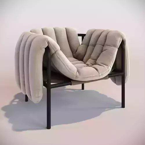 Hem puffy lounge chair