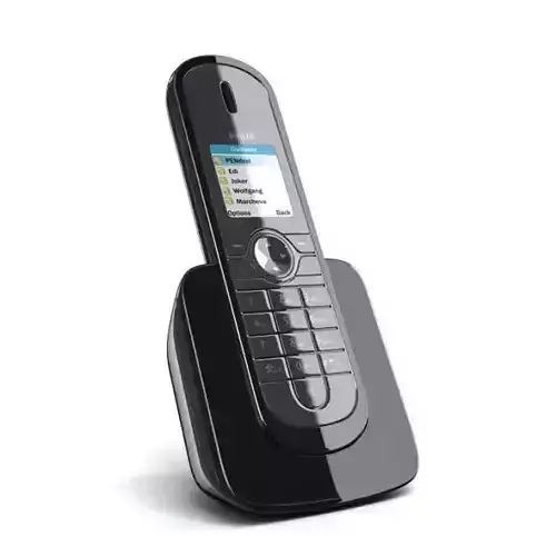 Black cordless home phone 36 AM78