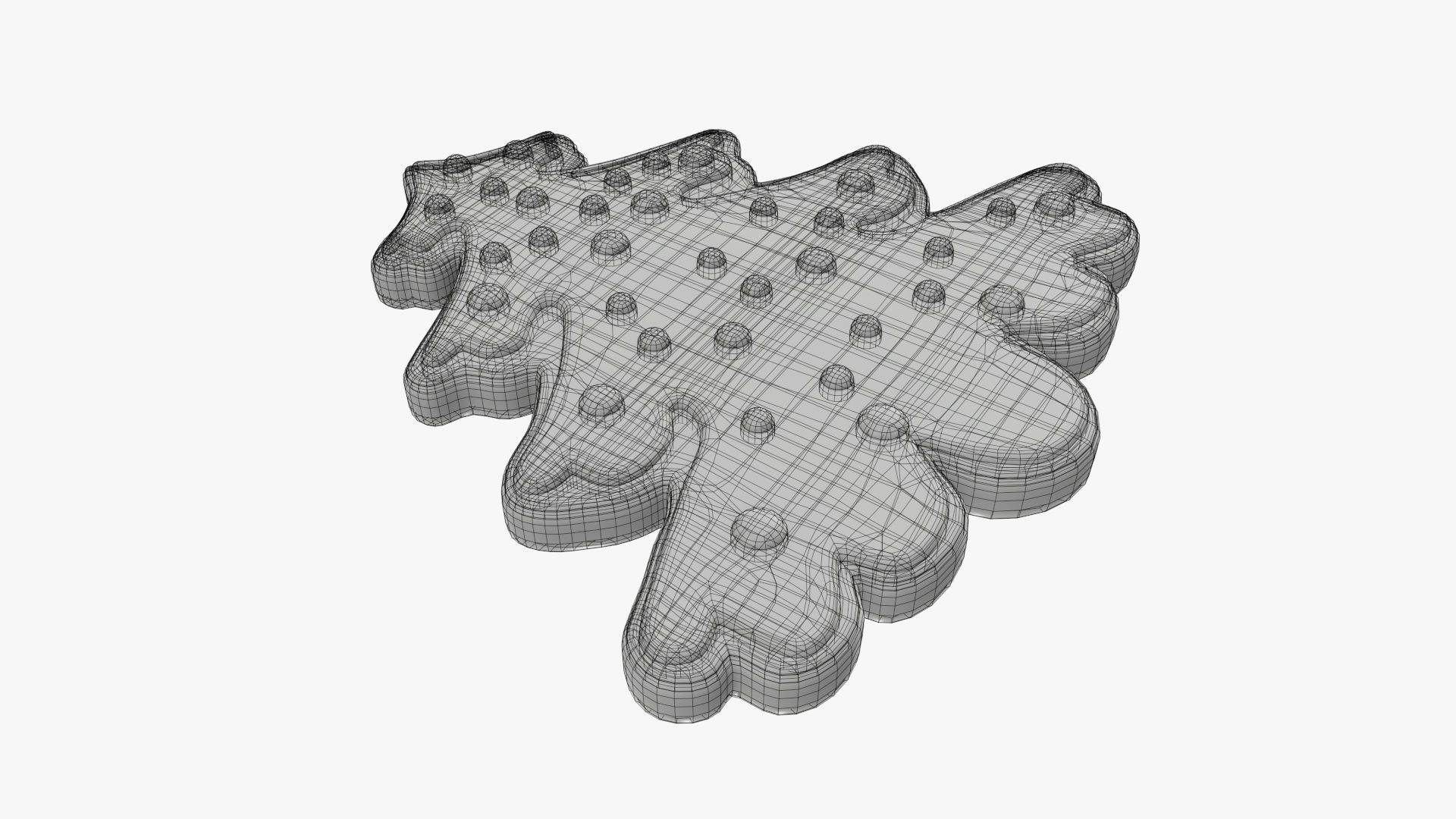Fir tree Christmas cookie 02 3D model_6