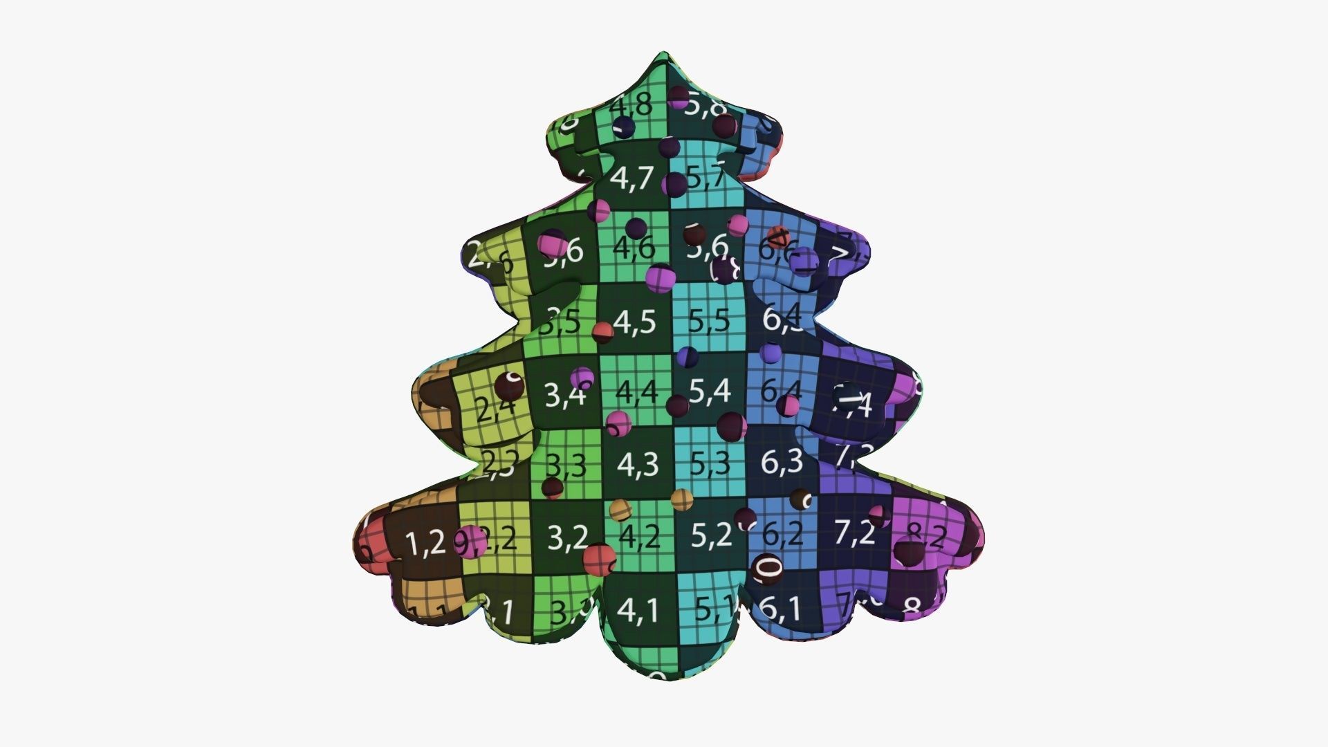 Fir tree Christmas cookie 02 3D model_10