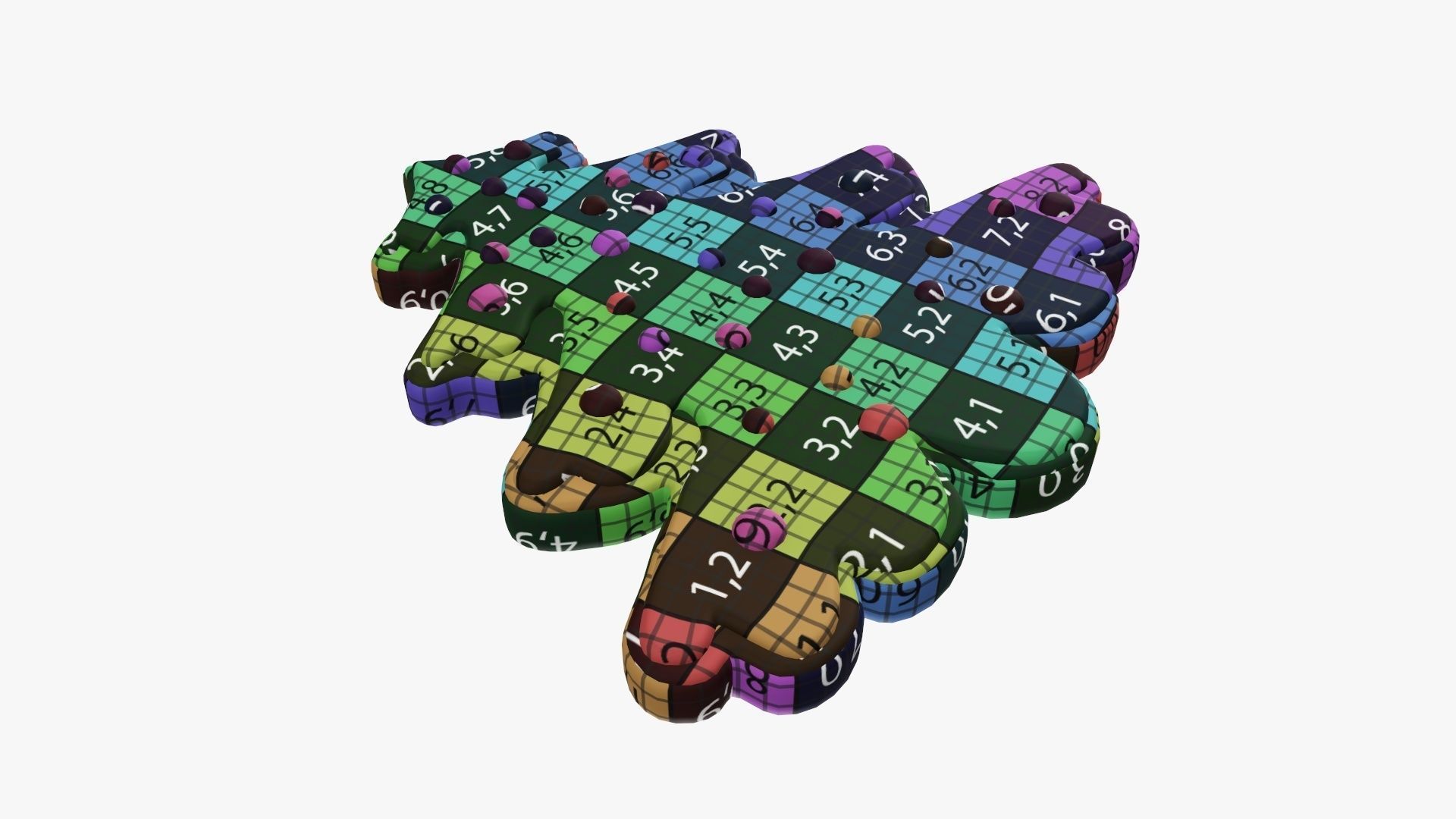 Fir tree Christmas cookie 02 3D model_11