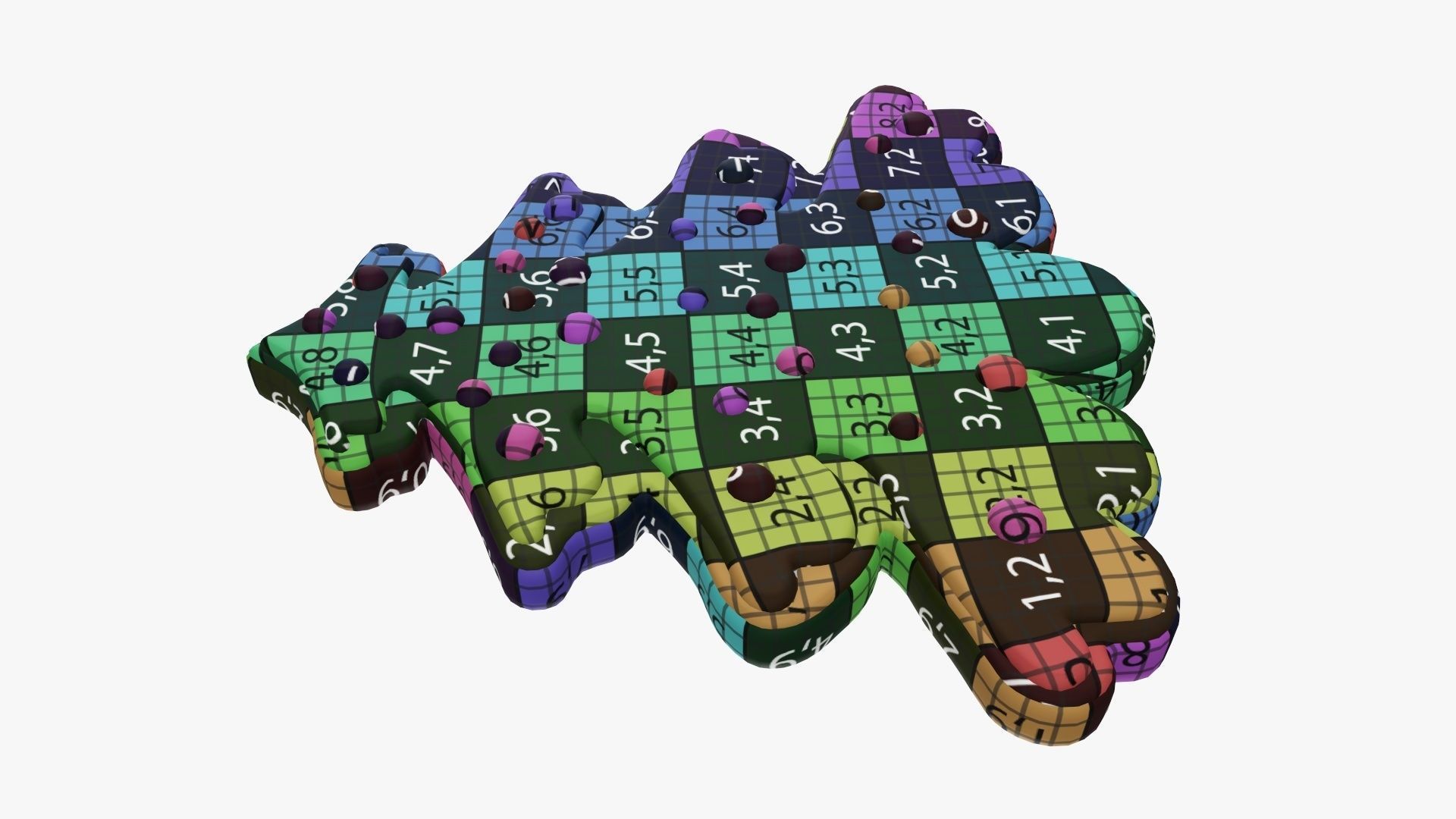 Fir tree Christmas cookie 02 3D model_13