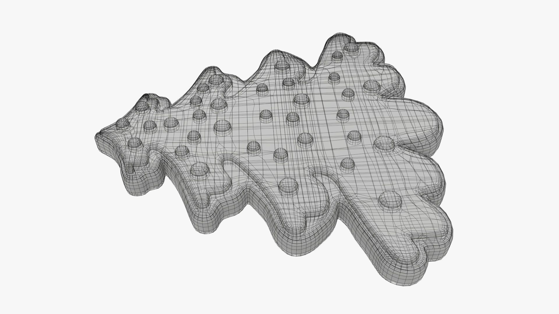 Fir tree Christmas cookie 02 3D model_8