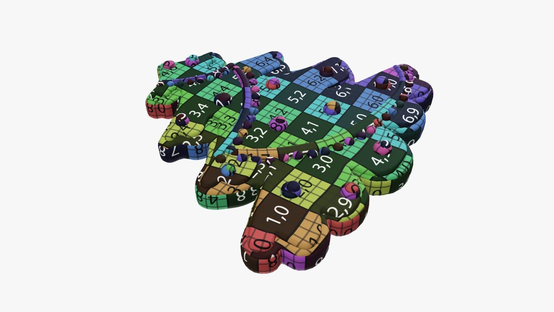 Fir tree Christmas cookie 03 3D model_11