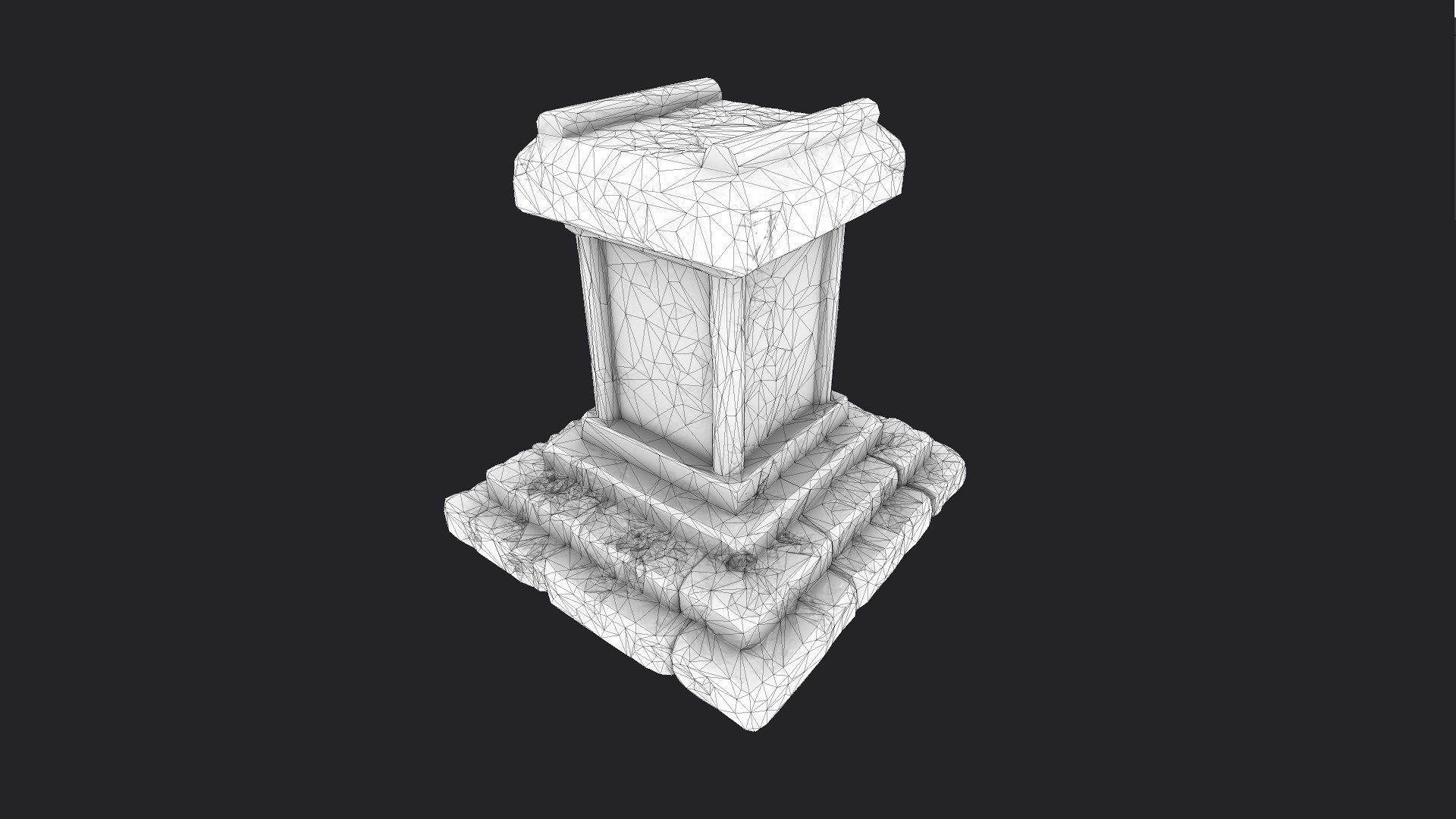 Ancient Ruins Pack Low-poly 3D model_8