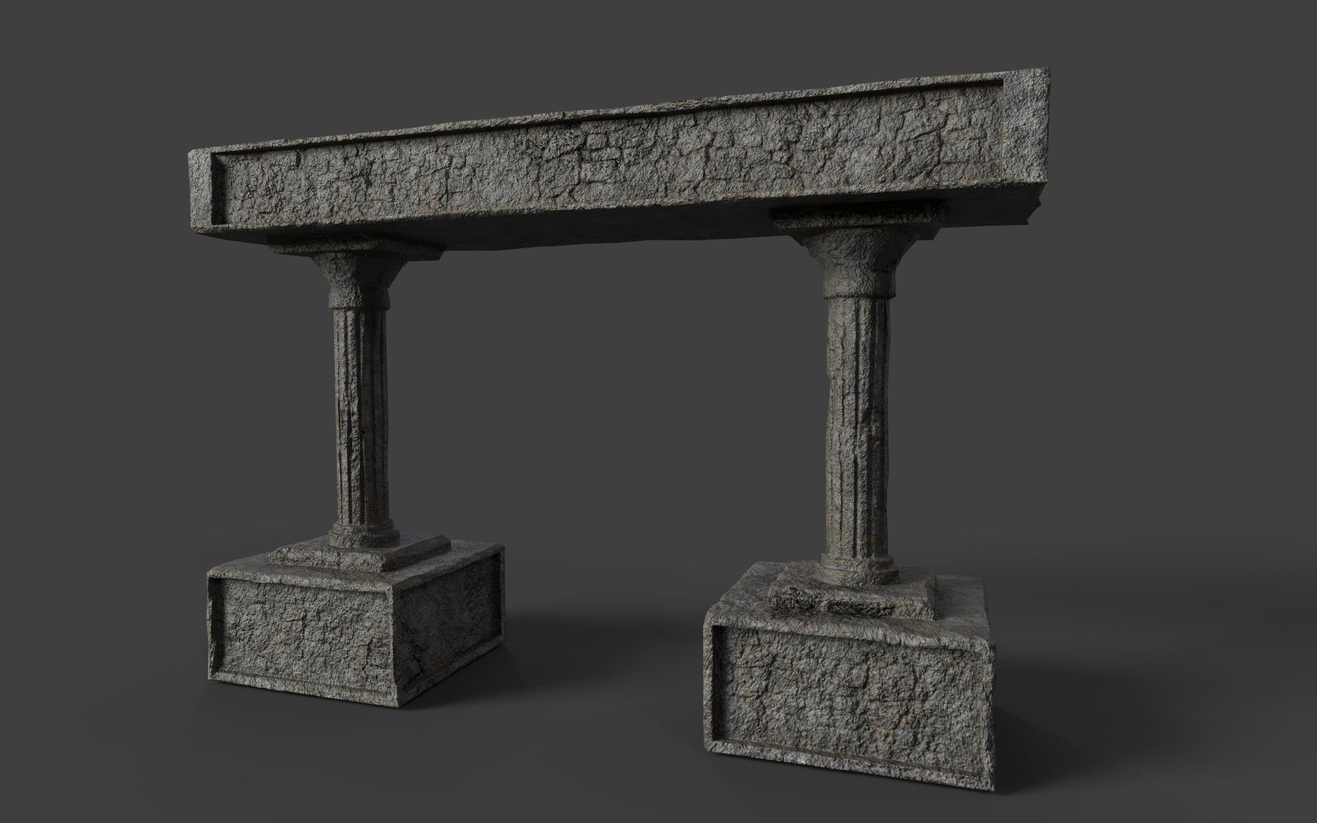 Ancient Ruins Pack Low-poly 3D model_27