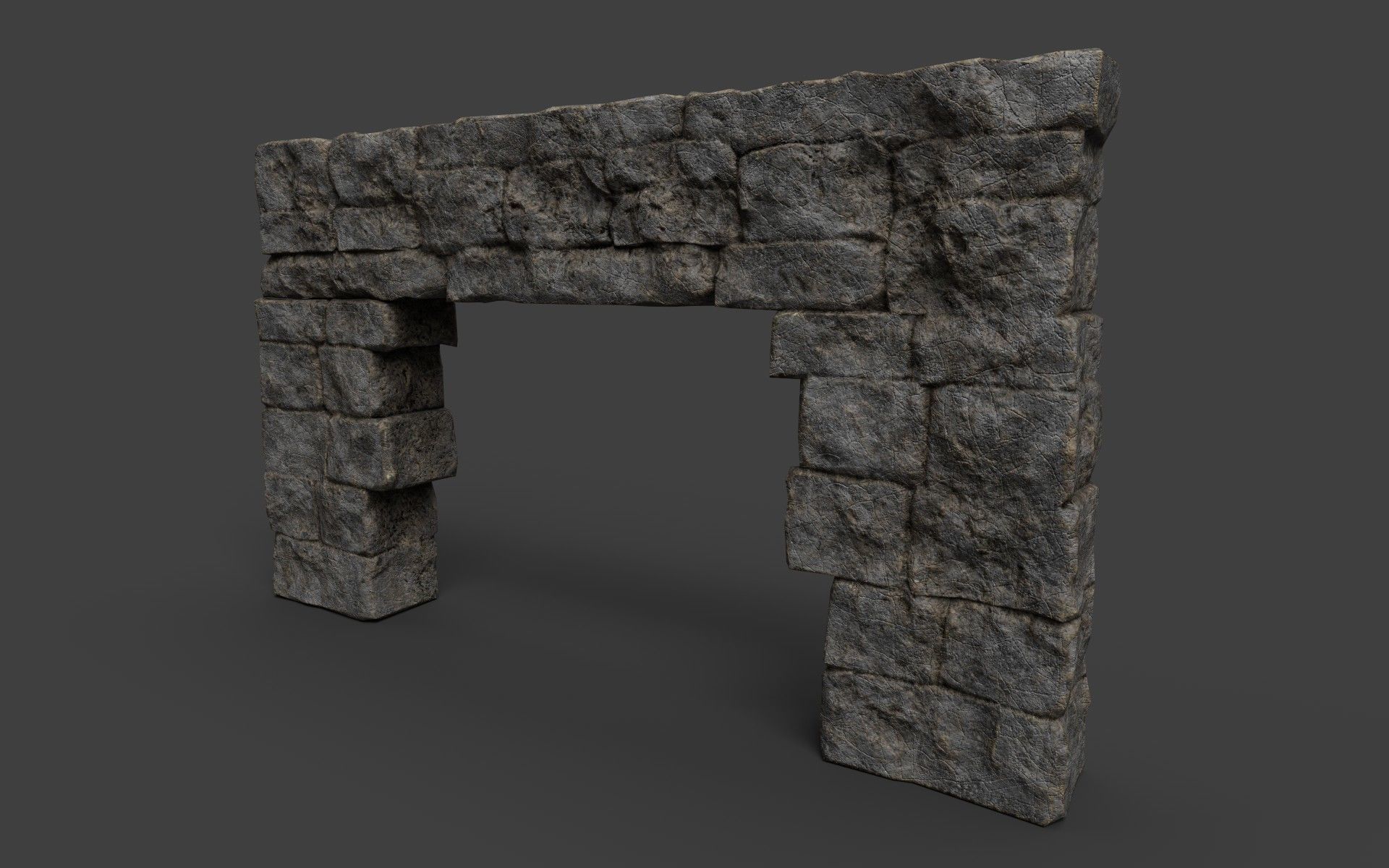 Ancient Ruins Pack Low-poly 3D model_43