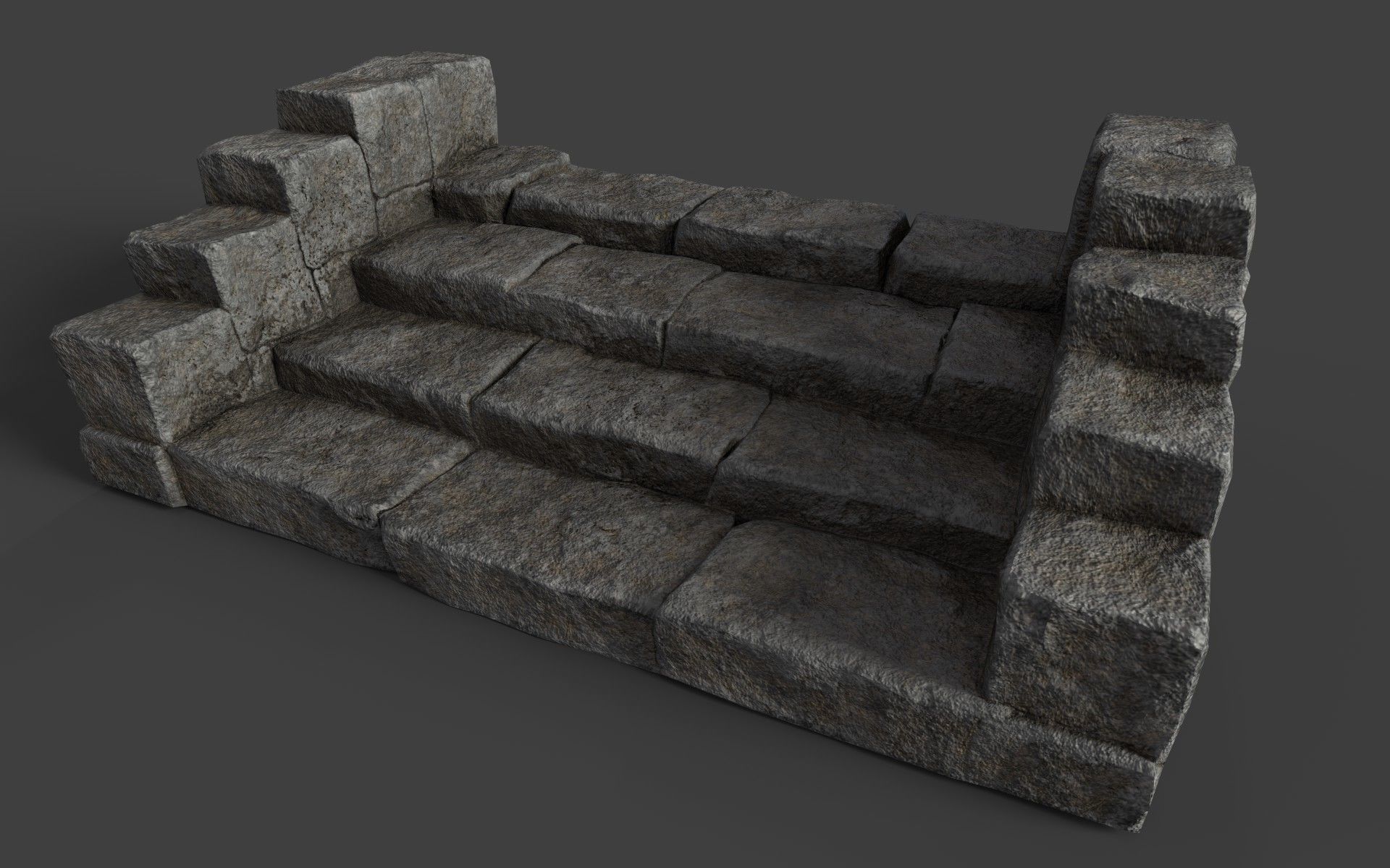 Ancient Ruins Pack Low-poly 3D model_33