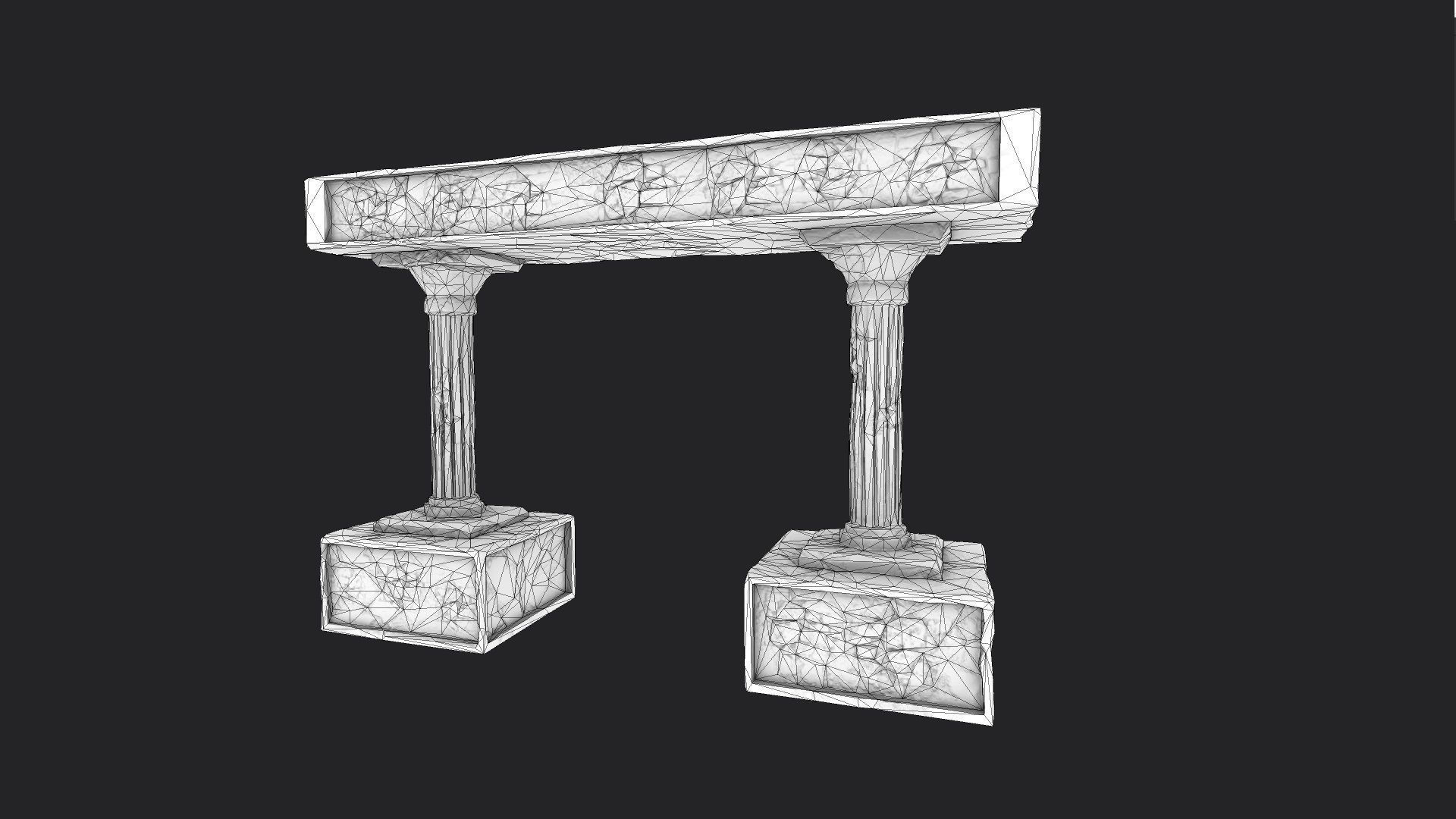 Ancient Ruins Pack Low-poly 3D model_28