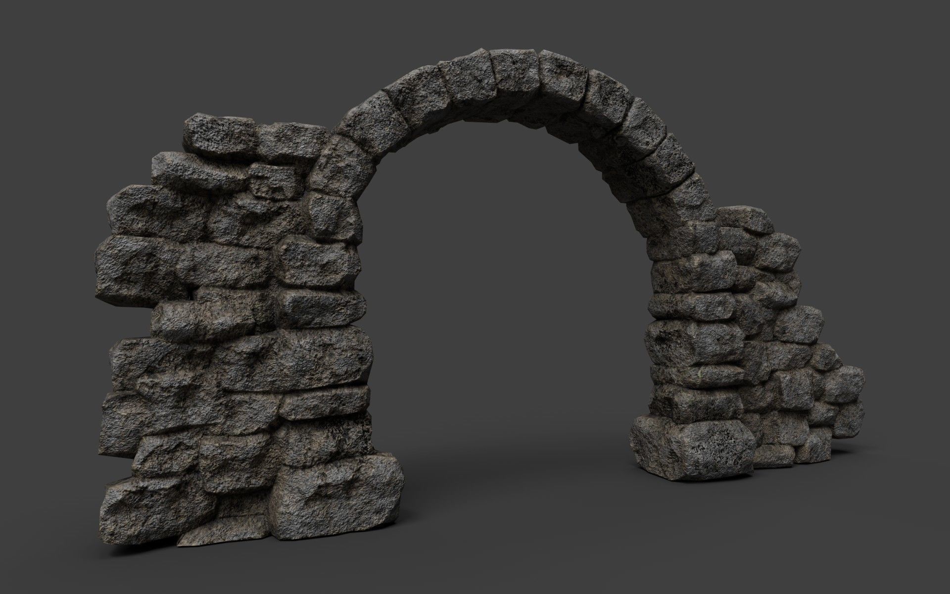 Ancient Ruins Pack Low-poly 3D model_9