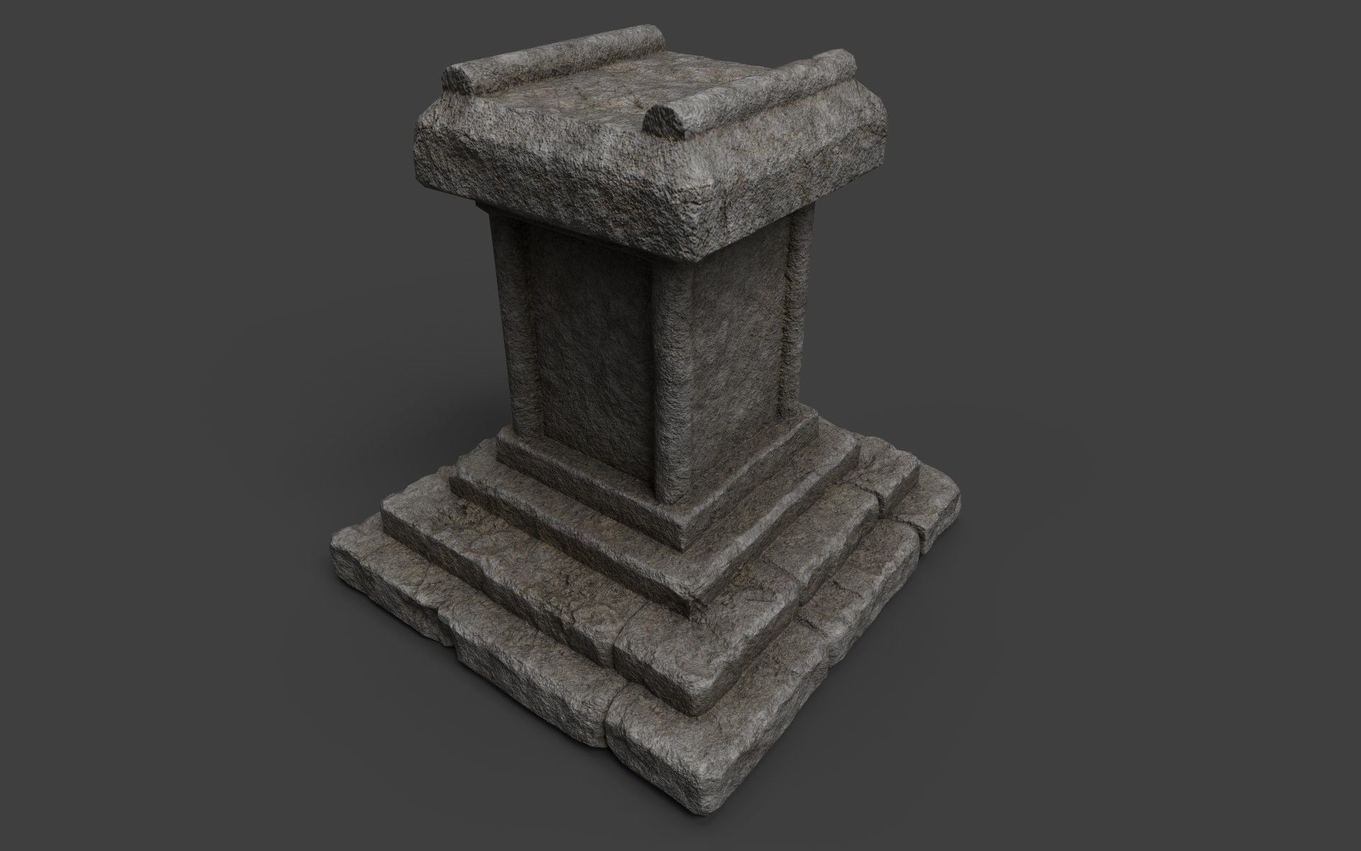 Ancient Ruins Pack Low-poly 3D model_7