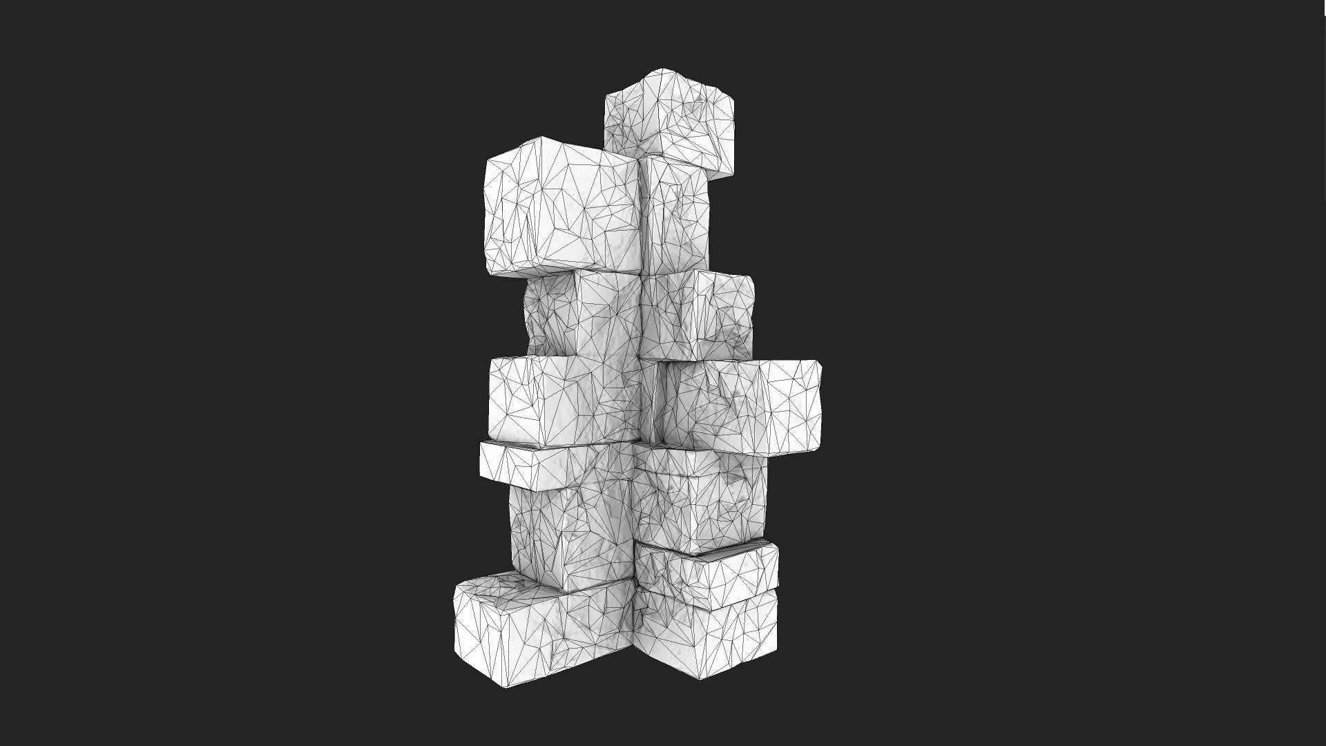 Ancient Ruins Pack Low-poly 3D model_46