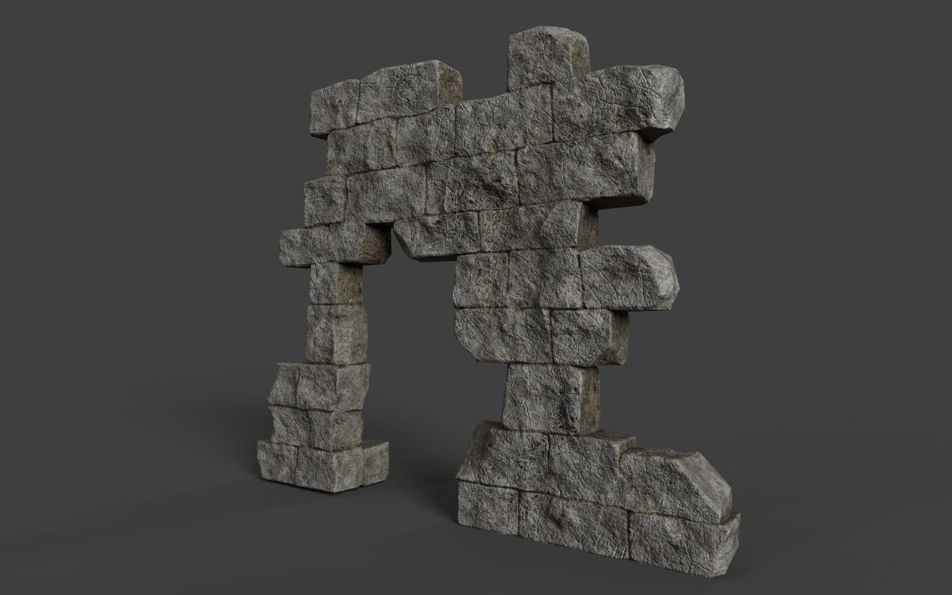 Ancient Ruins Pack Low-poly 3D model_41