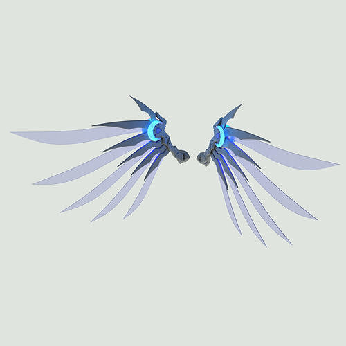 Overwatch Angela Ziegler Mercy Wings Atlantic All Stars 2019 3D print model