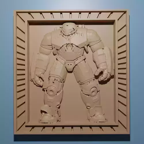 Hulkbuster Iron Man artcam aspire relief model in stl format 3D print model
