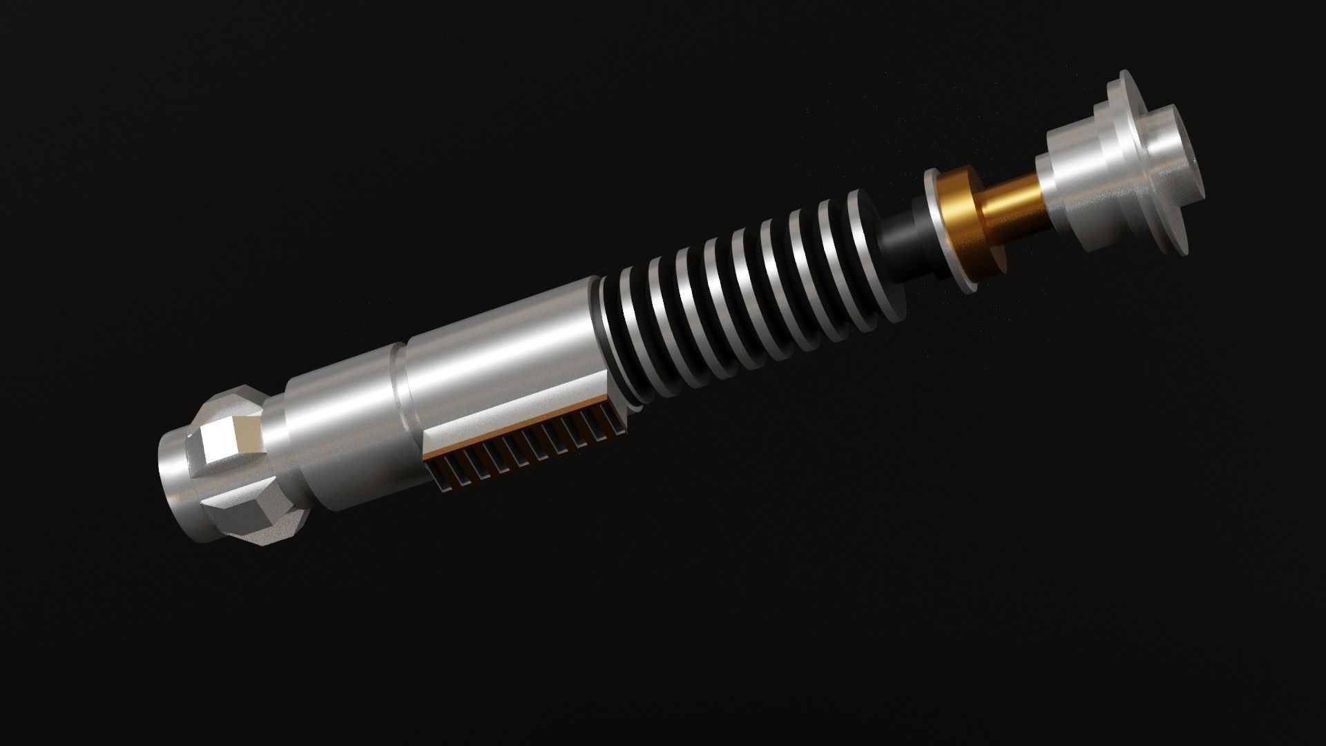 Luke Skywalkers Lightsaber From Episode 6  3D model_2