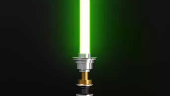 Luke Skywalkers Lightsaber From Episode 6  3D model