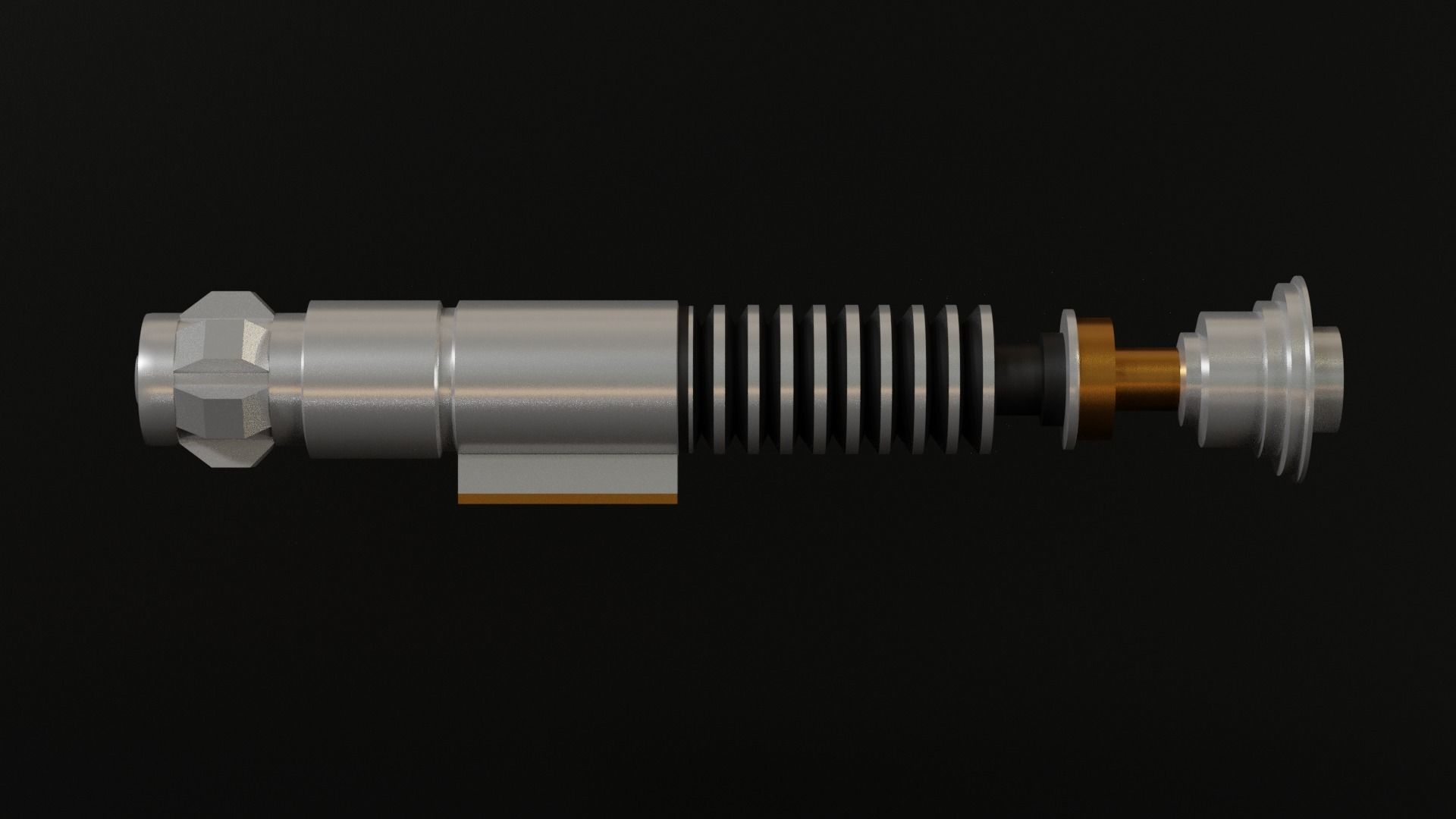 Luke Skywalkers Lightsaber From Episode 6  3D model_1