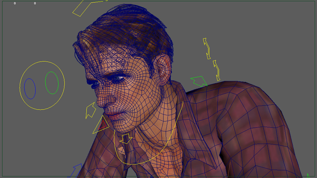 Full Rigged Rider with Motorbike Model 3D model_30