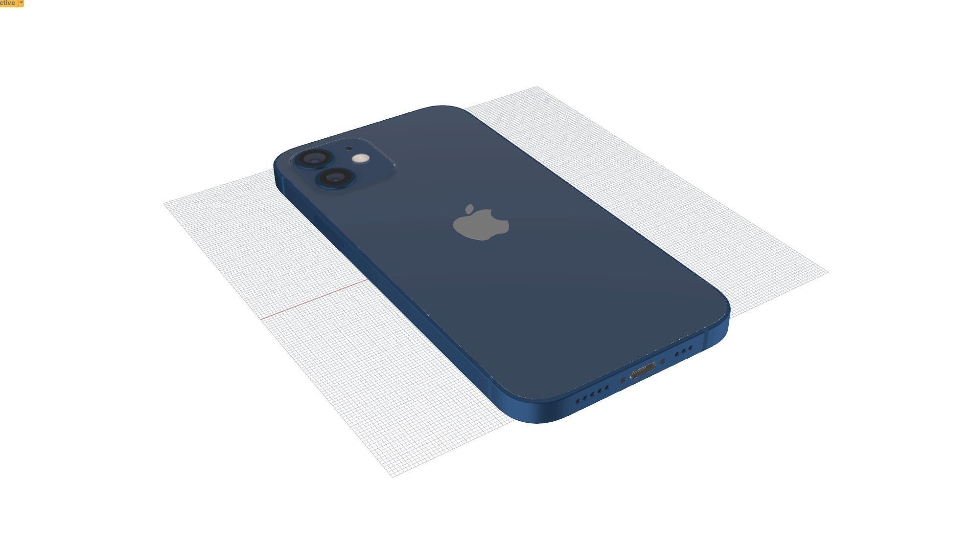 Apple iphone 12 mobile phone 3D model 3D model 3D model 3D model_19