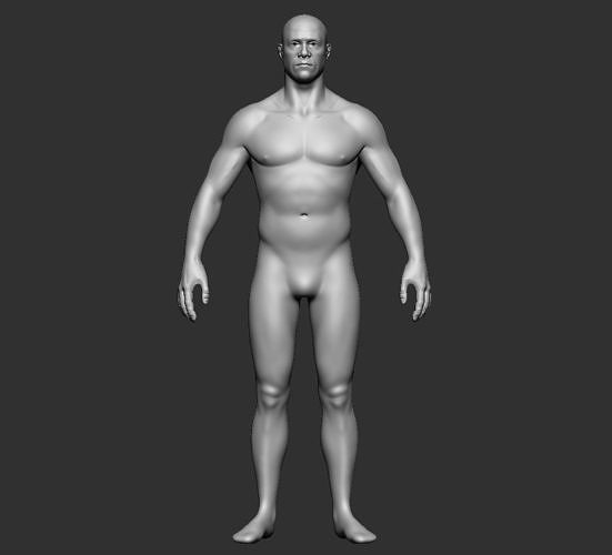 BASE MESH MALE BODY 2 3D print model